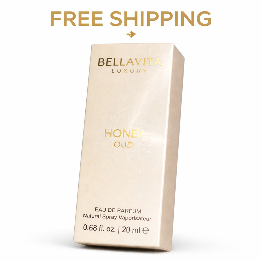 BellaVita Luxury Honey Oud Eau De Parfum 20ml Unisex Fragrance NEW